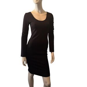 L'AGENCE Long Sleeve Dress Black XS NWOT